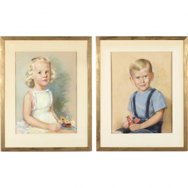 isabelle-bowen-henderson-nc-1899-1969-pair-of-portraits