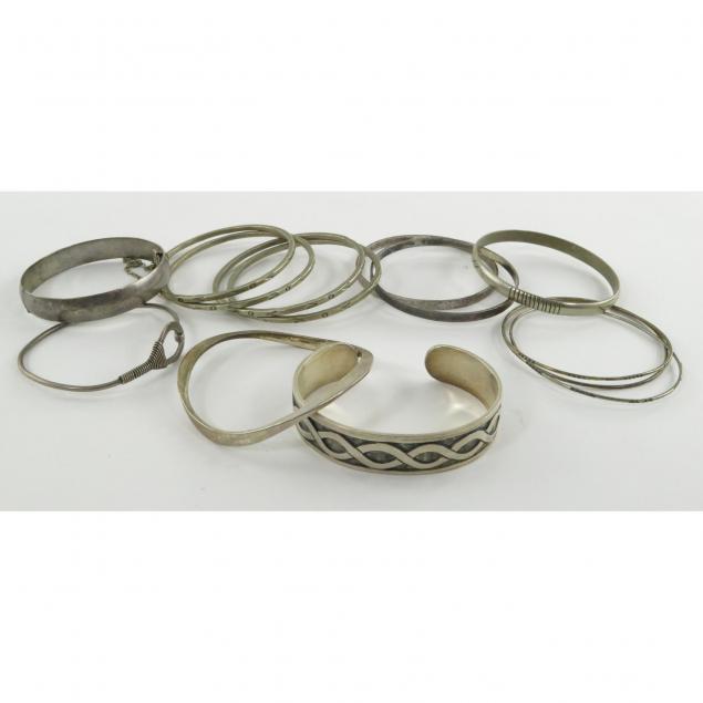 fourteen-sterling-silver-bracelets