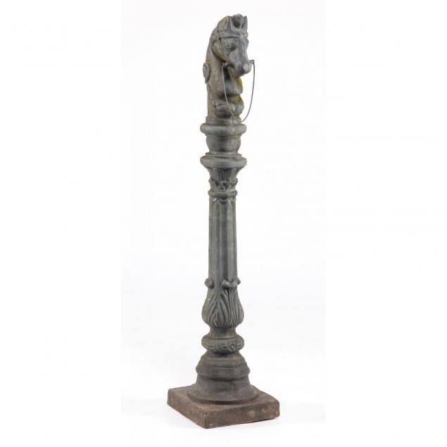 cast-metal-horse-head-hitching-post