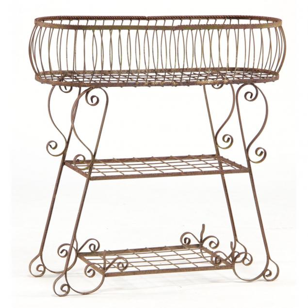 iron-wire-work-plant-stand