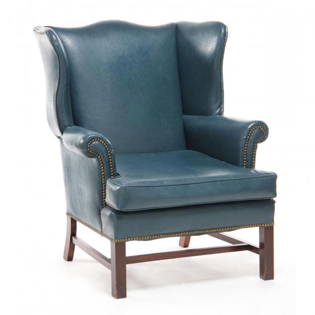 chippendale-style-wing-back-arm-chair