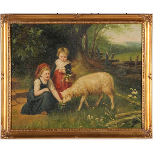 antique-reproduction-painting-my-pet-lamb