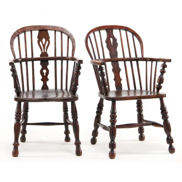 two-similar-english-semi-tall-windsor-arm-chairs