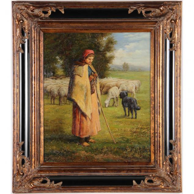 contemporary-painting-of-a-shepherdess