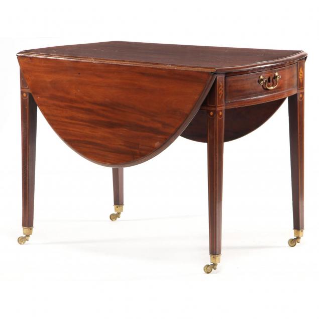 english-hepplewhite-inlaid-drop-leaf-breakfast-table