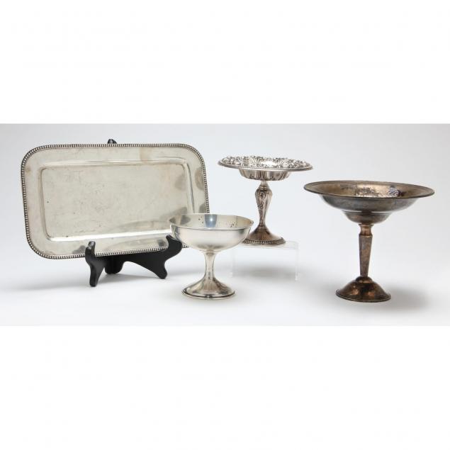 three-sterling-silver-compotes-one-tray