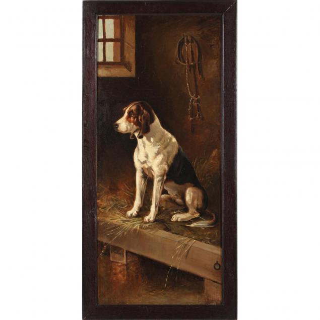 english-school-painting-of-a-fox-hound