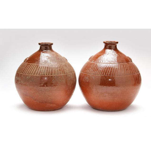 pair-of-ben-owen-master-potter-table-lamps