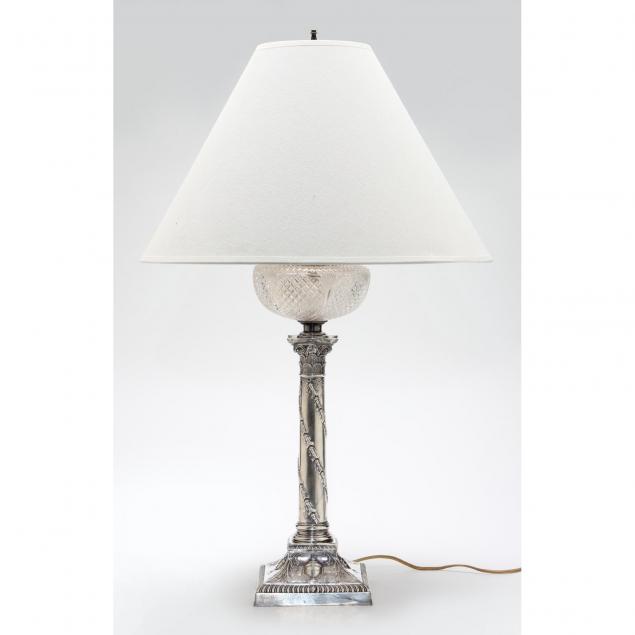 victorian-sterling-silver-cut-glass-table-lamp