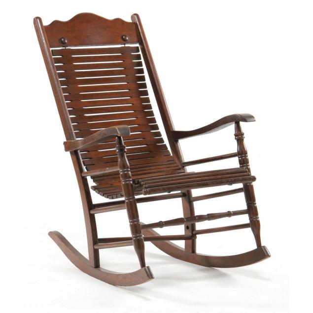 arts-and-crafts-style-oak-rocking-chair