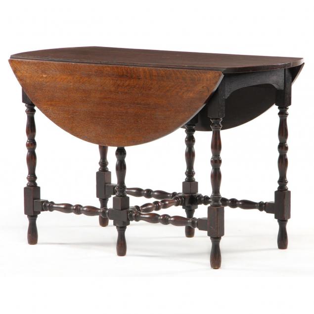 english-william-and-mary-style-drop-leaf-dining-table