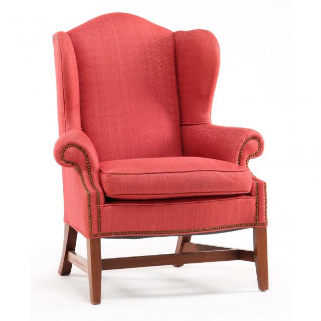 hepplewhite-style-upholstered-wing-chair
