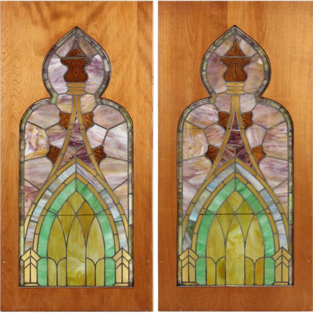pair-of-victorian-stained-glass-panels