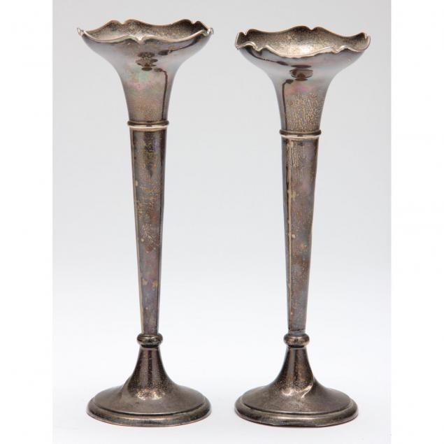 pair-of-english-art-nouveau-sterling-silver-bud-vases