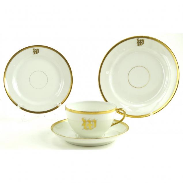 haviland-limoges-gilt-and-monogrammed-tea-set