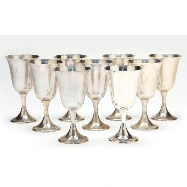 set-of-nine-gorham-sterling-silver-goblets