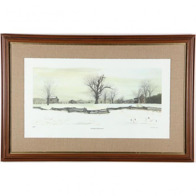 bob-timberlake-nc-b-1937-late-snow-at-riverwood