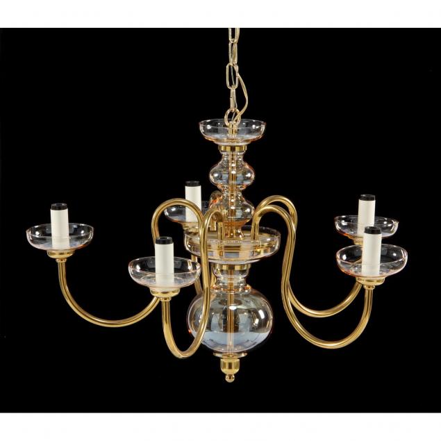 fabbian-glass-and-brass-chandelier