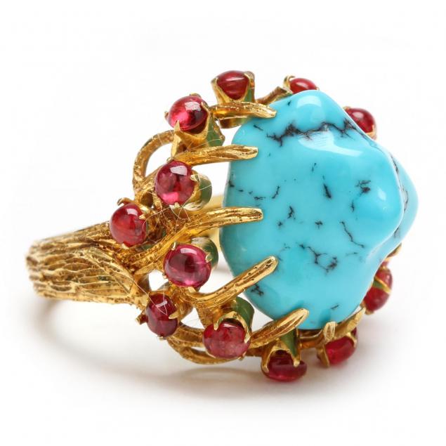 turquoise-and-ruby-ring