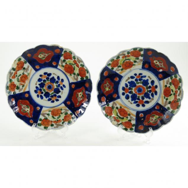 pair-of-japanese-imari-plates