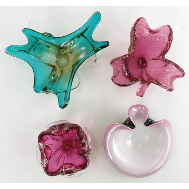 four-murano-glass-dishes
