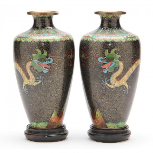 pair-of-vintage-chinese-cloisonne-vases