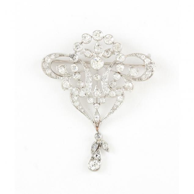 platinum-diamond-brooch