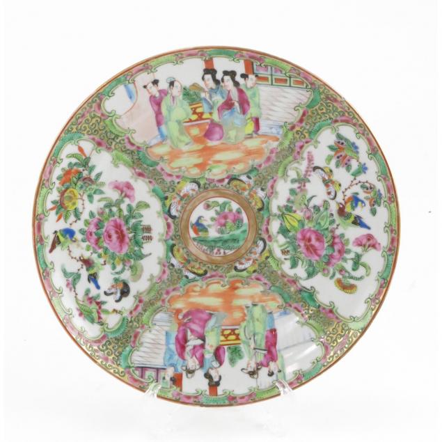 chinese-export-porcelain-rose-medallion-plate
