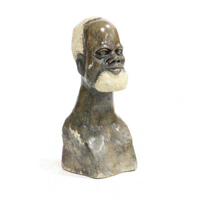 large-carved-stone-african-bust-of-a-man
