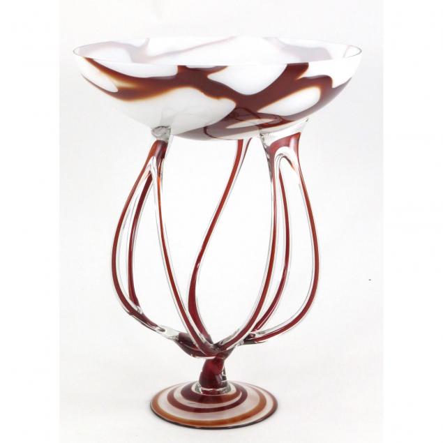 contemporary-art-glass-pedestal-bowl