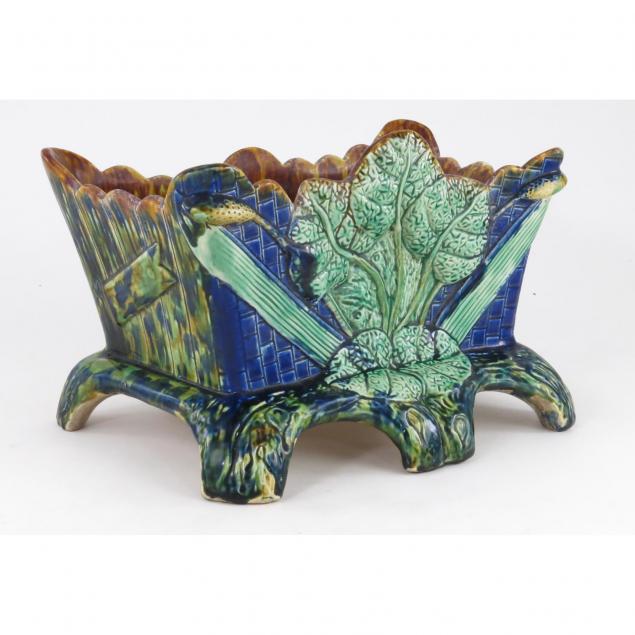 majolica-footed-jardiniere