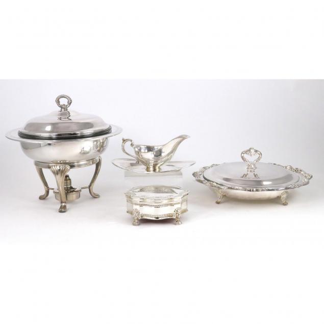 four-silverplate-serving-items