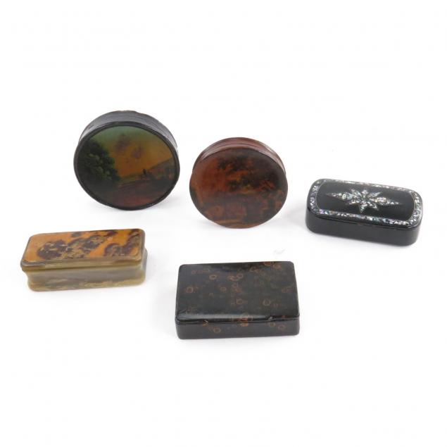 five-antique-snuff-boxes