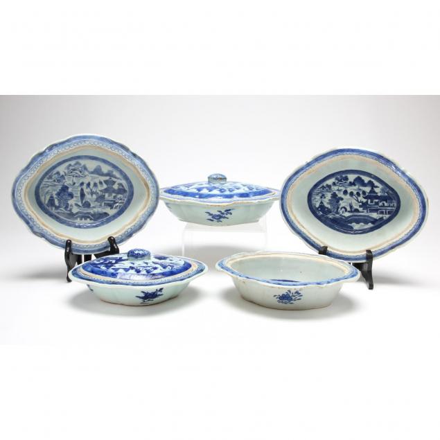 chinese-export-porcelain-five-vegetable-serving-dishes