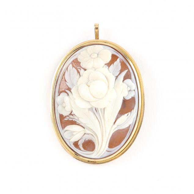 victorian-14kt-cameo-brooch-pendant