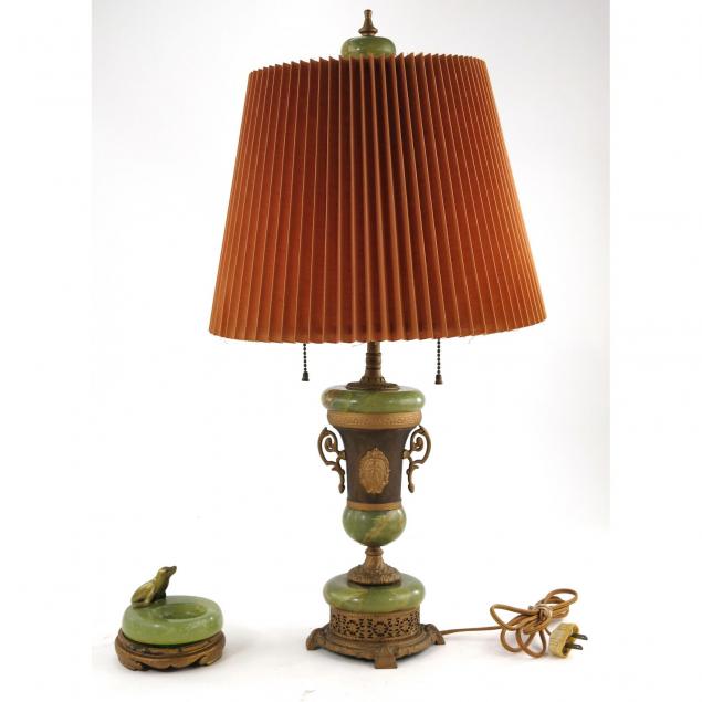 vintage-green-onyx-table-lamp-ashtray