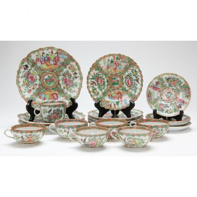 group-of-rose-medallion-tableware