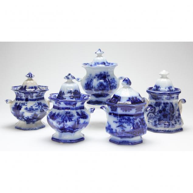 five-flow-blue-lidded-sugars