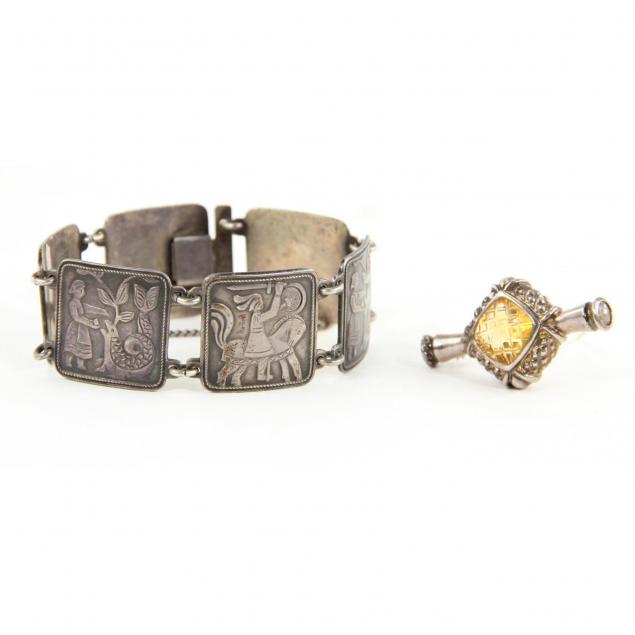 modern-silver-bracelet-brooch