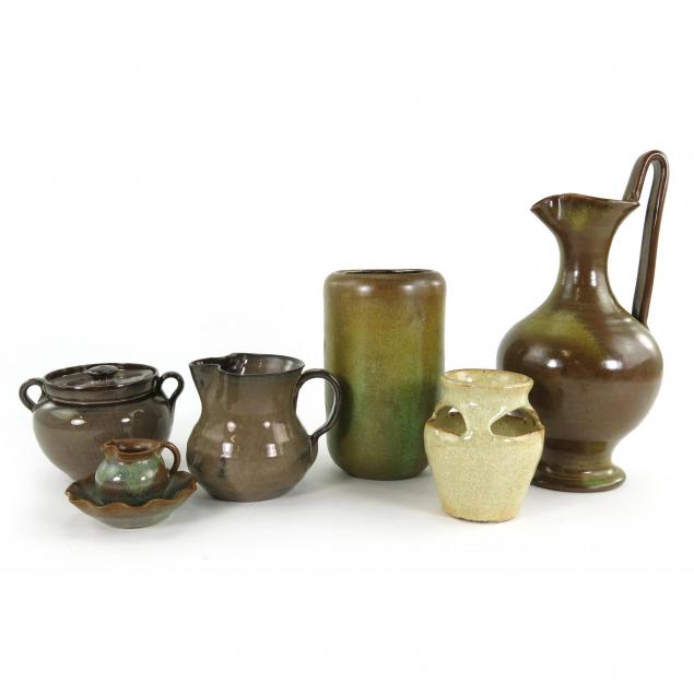 six-pieces-of-nc-pottery