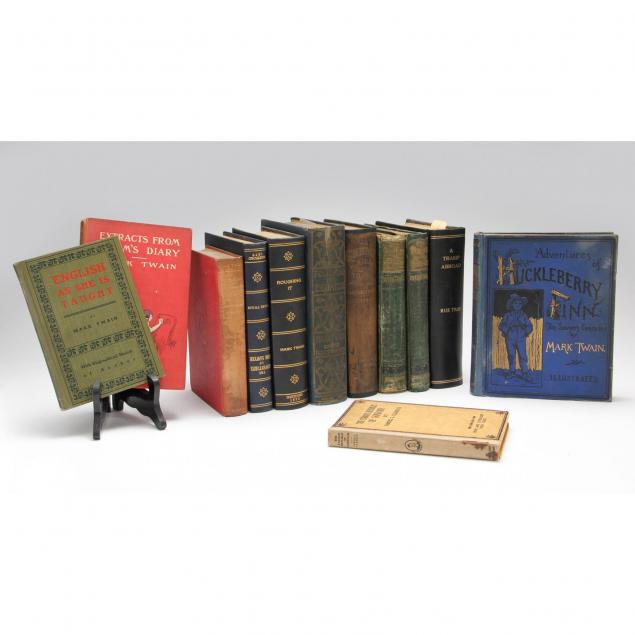 twelve-early-editions-of-mark-twain-s-works