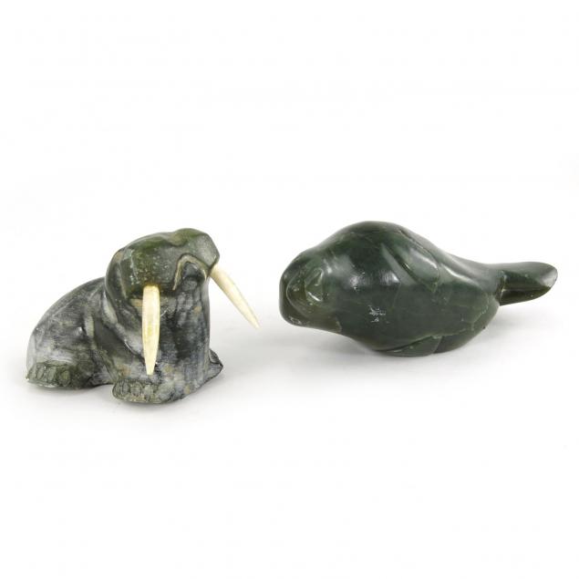 two-inuit-stone-carvings
