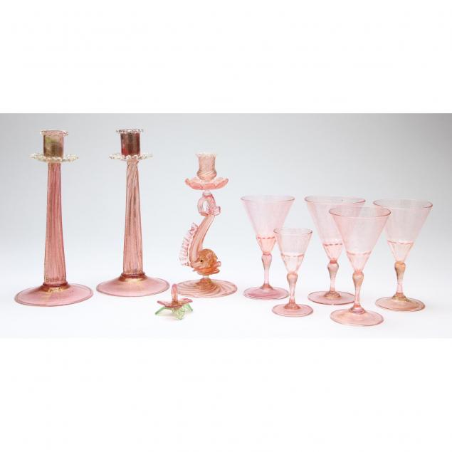 nine-pieces-of-murano-tableware