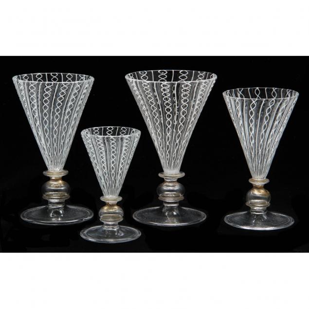 17pc-murano-ribbon-glass-stemware