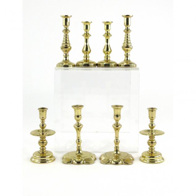 baldwin-four-pairs-of-miniature-brass-candlesticks