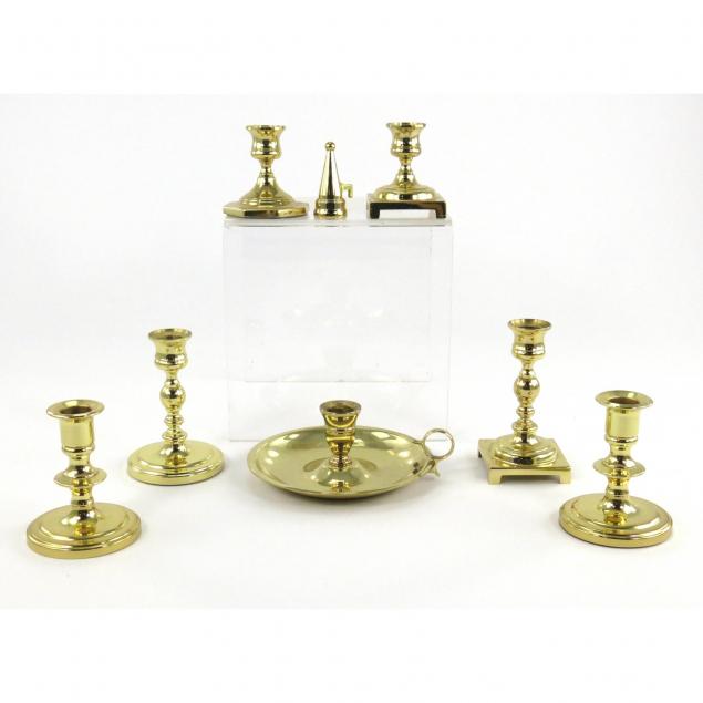 seven-brass-baldwin-candlesticks