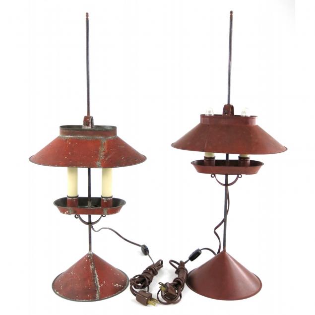 two-similar-toleware-lamps