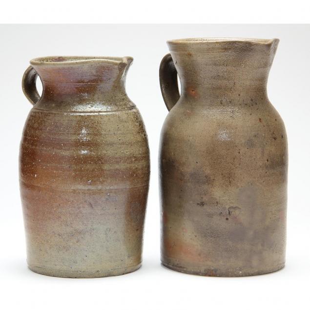 two-nc-pottery-utilitarian-table-pitchers