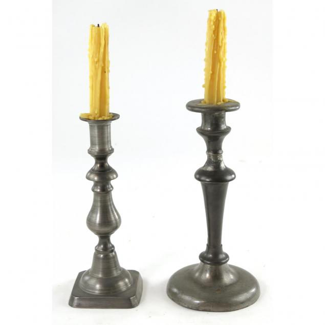two-pewter-candlesticks