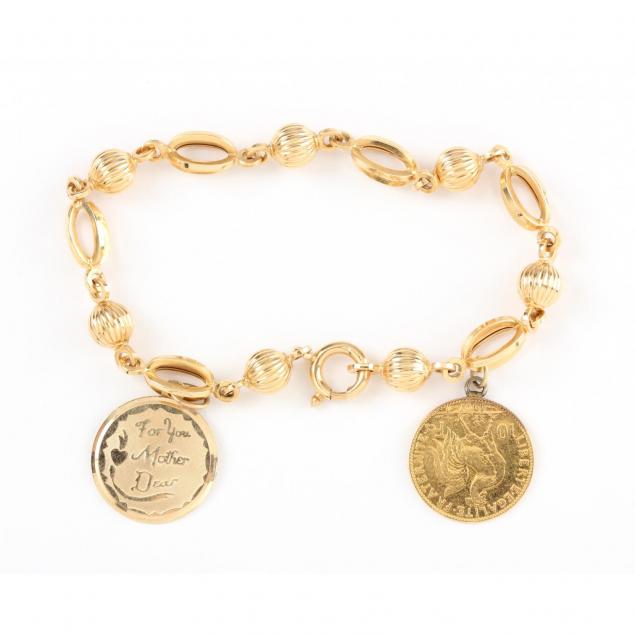 18kt-charm-bracelet-with-coin-unoaerre